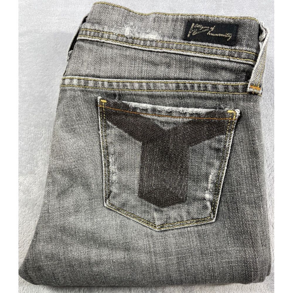 Citizens of Humanity Straight Gray Jeans 25 Jerome Dahan Barneys Sz 30X32 *Read*